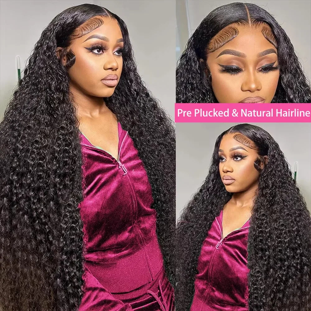 Lace Front Human Hair Curly Wigs