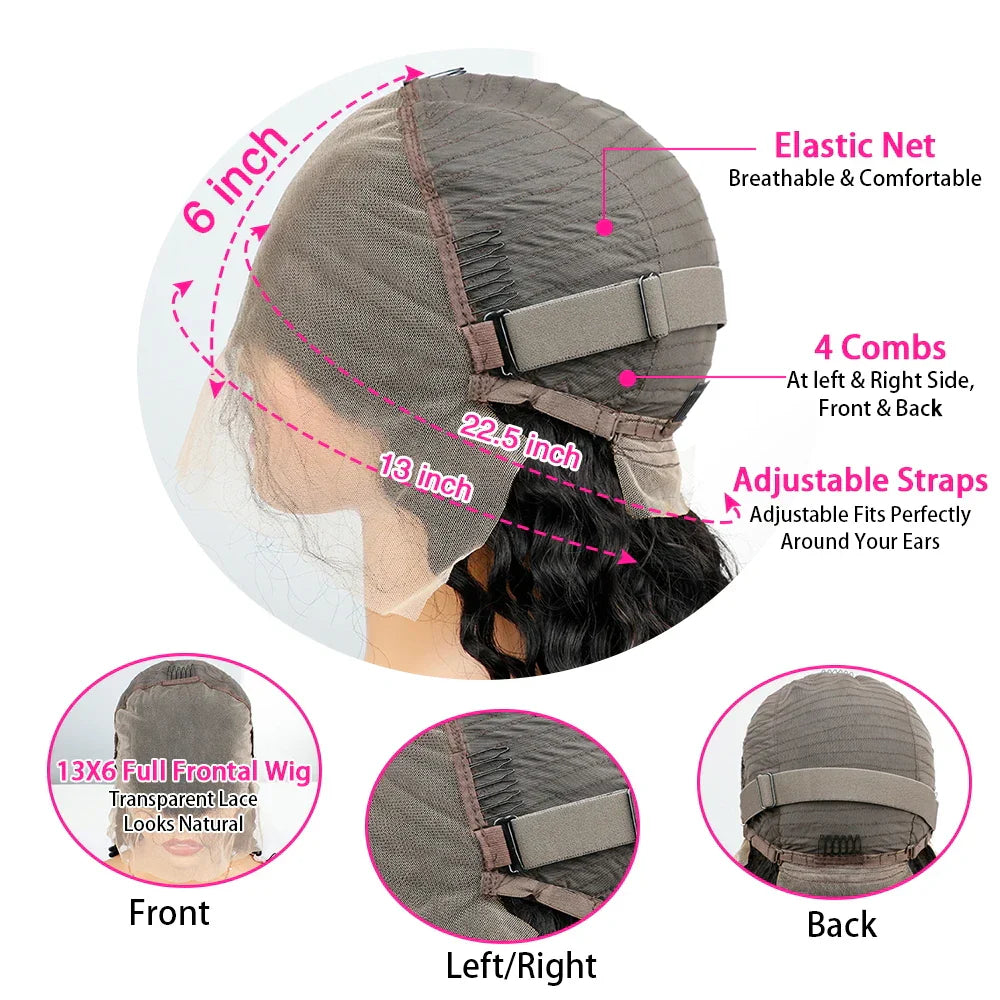 Chocolate Brown HD Lace Front Human Hair Wigs