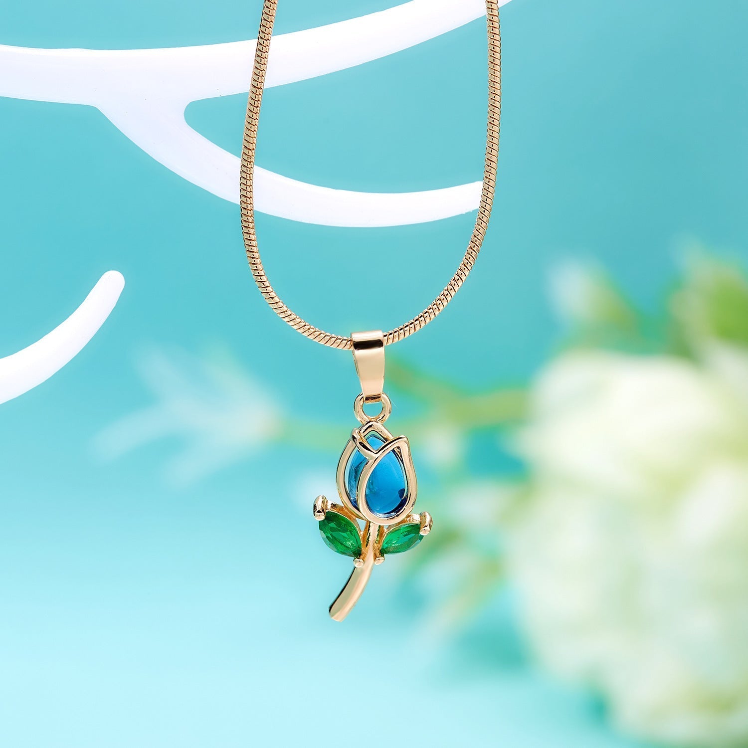 Elegant Tulip Necklace